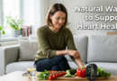 A woman exploring how to lower blood pressure without medication using natural lifestyle habits and healthy foods.