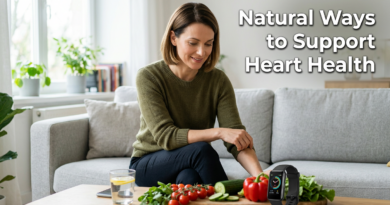 A woman exploring how to lower blood pressure without medication using natural lifestyle habits and healthy foods.
