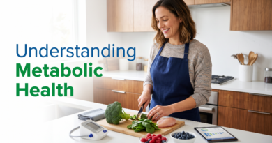 A woman preparing a healthy meal to help manage insulin resistance.